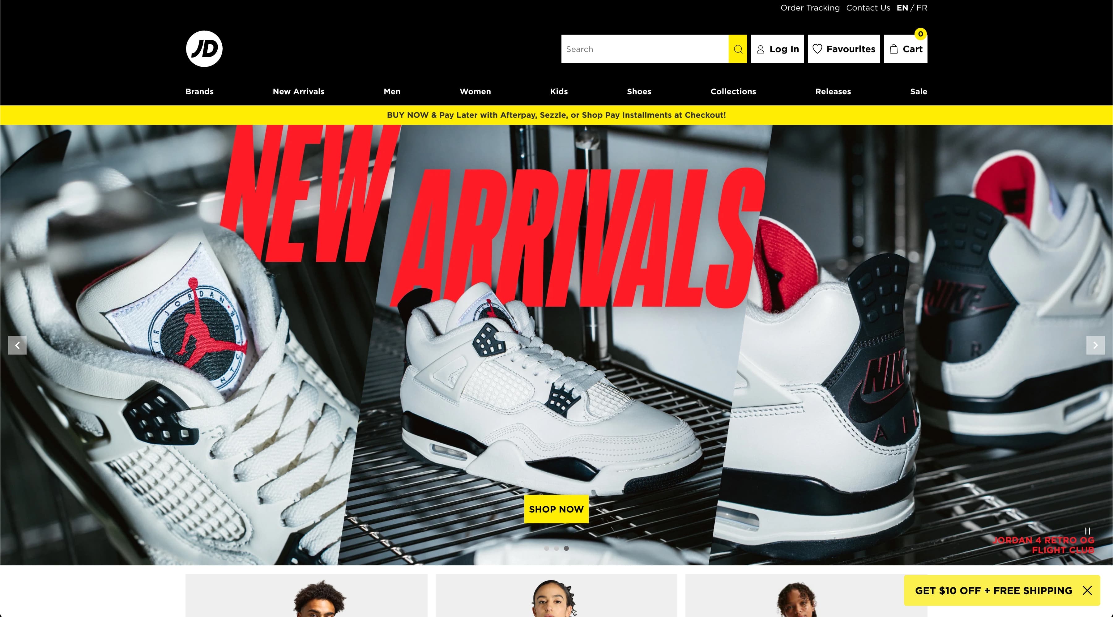 JD Sports Canada screenshot