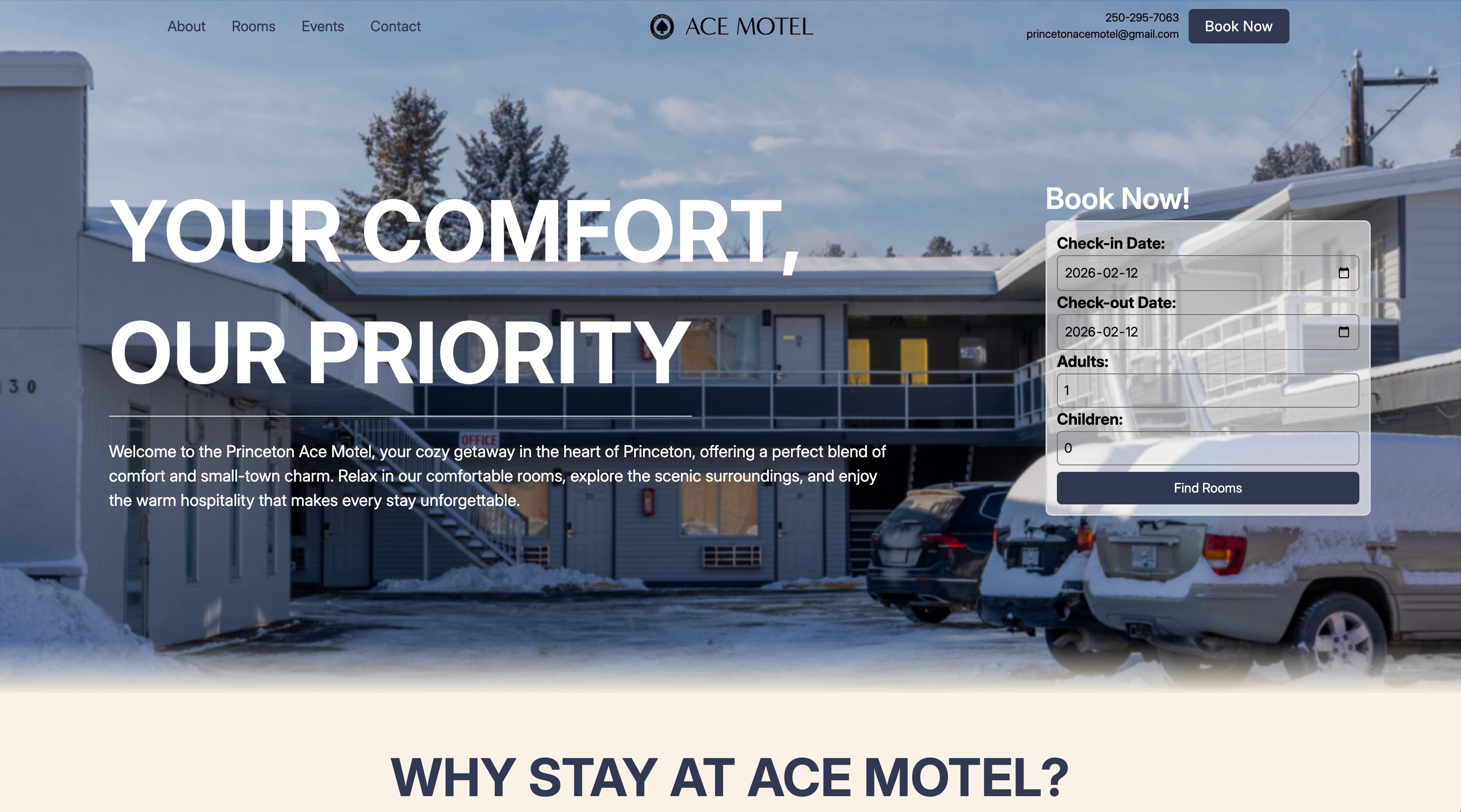 Princeton Ace Motel desktop screenshot
